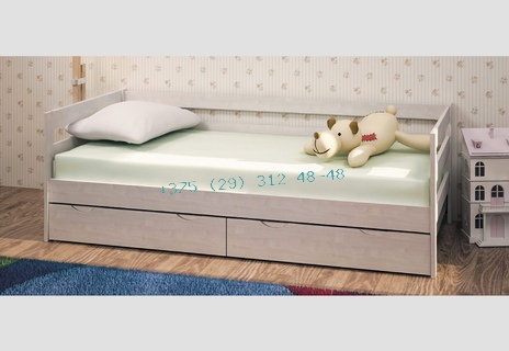 Кровать детская массив с ящиками
