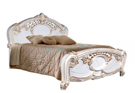 Кровать «Розалия» Белый жемчуг