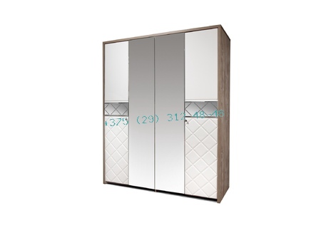 Шкаф для одежды «4Д Кристал» КМК 0650.8 Ш1825 x В2200 x Г605 мм