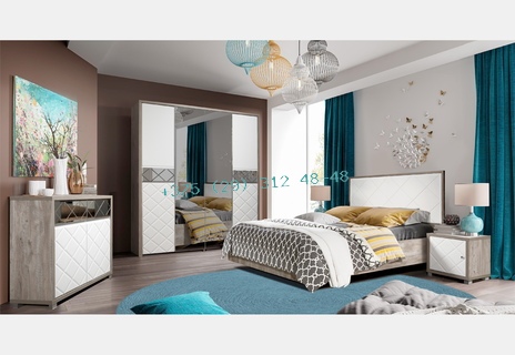Набор мебели для спальни Кристал КМК 0650 вариант 1
